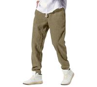 Bastwahl Pantalon Kirakuco Homme - Japonais en Velours Pantalon Kirakuco Large d'hiver avec Poche Bodybuilding côtelé élégant avec Cordon de Serrage Jogging Streetwear Baggy Élastique