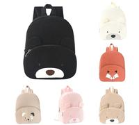 Bastwahl Sac a Dos Enfant, Broderie Petit Sac à Dos Bebe, Prenom Brodé Cartable Sac a Dos Enfant Maternelle Fille & Garcon, Velours Côtelé Ours Sac à Dos Ecole Crèche