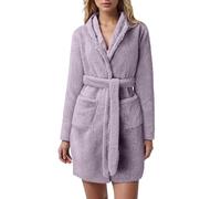 Bastwahl Serviettes Et Sorties de Bain Homme Femme de Sauna Coton Éponge Longues en Flanelle Peignoir de Bain Léger Douche de Nuit Doux Couleur Unie Kimono de Qualité Supérieure Toutes Les Saisons