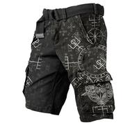 Bastwahl Short Cargo Homme Été Court Cargo Taille Élastique Grande Taille Militaire Bermudas Pantacourt Casual Camouflage en Plein Outdoor Tactique Jogging Léger Extensible Pants Pas Cher