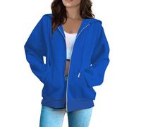 Bastwahl Sweat A Capuche Zippé Femme - Grande Taille Couleur Unie Sweat Sweatshirt à Manches Longues Décontracté Chaude Chic et Elegant mi Saison Veste Pull Pas Cher