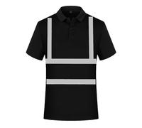 Bastwahl Tee Shirt Travail Homme Protection Sécurité Bande Réfléchissant Visibilité À Manches Courtes Haute T-Shirt Fluo Séchage Rapide Léger Avertissement Coton Col Rond Workwear Chemise Bicolore