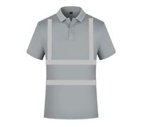 Bastwahl Tee Shirt Travail Homme Protection Sécurité Bande Réfléchissant Visibilité À Manches Courtes Haute T-Shirt Fluo Séchage Rapide Léger Avertissement Coton Col Rond Workwear Chemise Bicolore