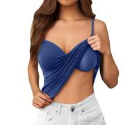 Bastwahl Top Brassière Intégrée - Camisole Femme débardeur avec Soutien-Gorge intégré Débardeur de en Yoga Gilet rembourré à Bretelles Ajustables