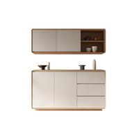 BASXDRFXZ Armoire à Vaisselle Buffet Moderne Minimaliste Taille Salon Maison Cuisine Rangement Bol Armoire(Sideboard+Wall Cabinet)
