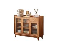 BASXDRFXZ Armoire à Vaisselle Table à Manger en Bois Massif 120 x 40 94 cm, Meuble de Rangement Mural for Le vin et la Vaisselle, d'entrée, idéal for Les hôtels Restaurants