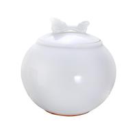 BASXDRFXZ Boîte À Thé Hermétique Pot à thé en porcelaine blanche Jade Suet-fat, récipient de stockage vrac céramique, pot des aliments cuisine domicile, scellé(E)