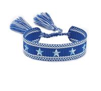 BASXDRFXZ Bracelet Tressé Bracelet brodé tressé Love cinq étoiles, for hommes et femmes, Couples avec la même corde à main(170-2)