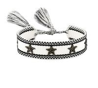 BASXDRFXZ Bracelet Tressé Bracelet brodé tressé Love cinq étoiles, for hommes et femmes, Couples avec la même corde à main(25-2)