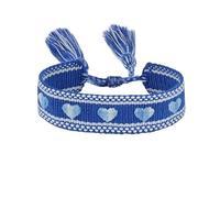 BASXDRFXZ Bracelet Tressé Bracelet brodé tressé Love cinq étoiles, for hommes et femmes, Couples avec la même corde à main(170-1)