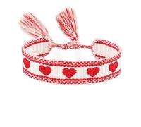 BASXDRFXZ Bracelet Tressé Bracelet brodé tressé Love cinq étoiles, for hommes et femmes, Couples avec la même corde à main(24-1)