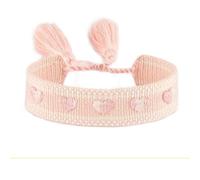 BASXDRFXZ Bracelet Tressé Bracelet brodé tressé Love cinq étoiles, for hommes et femmes, Couples avec la même corde à main(58-3)