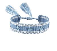 BASXDRFXZ Bracelet Tressé Bracelet brodé tressé Love cinq étoiles, for hommes et femmes, Couples avec la même corde à main(68-2)