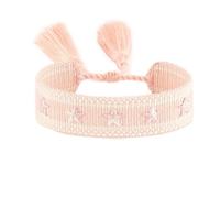 BASXDRFXZ Bracelet Tressé Bracelet brodé tressé Love cinq étoiles, for hommes et femmes, Couples avec la même corde à main(58-4)