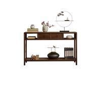 BASXDRFXZ Consoles Table de Rangement d'entrée en Bois Massif Style Chinois 128 x 38 80 cm, Meuble d'orme au Bout du Couloir, Table d'appoint avec Vue d'extrémité