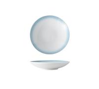 BASXDRFXZ Style Campagnard Assiette en céramique, assiette, vaisselle de maison, à dîner, creuse, ronde, fruits créative for restaurant nordique(B,M)