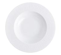 BASXDRFXZ Style Campagnard Assiette en céramique blanche pure relief for pâtes, salade, sous glaçure, vaisselle colorée, hôtel, restaurant, cuisine occidentale, soupe profonde