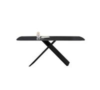 BASXDRFXZ Table de Cuisine Moderne Table à Manger Nordique, rectangulaire Simple en Ardoise Brillante de Petite Taille, Discussion