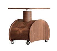 BASXDRFXZ Tables Basses Appartement Hôtel Rock Board Canapé Table d'appoint Art Mobile Bois Chariot élévateur