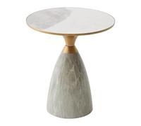 BASXDRFXZ Tables Basses Hôtel Petite Table Ronde Rock Plate Café Nordique Lumière Luxe Côté Marbre Salon Canapé Coin