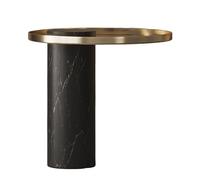 BASXDRFXZ Tables Basses Petite Table Basse Moderne en Acier Inoxydable, d'appoint de canapé, lumière Luxe, Simple, créative, marbre, Mobile, Coin