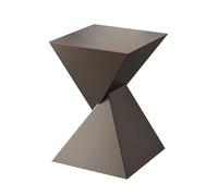 BASXDRFXZ Tables Basses Salon Chambre Canapé Table D'appoint De Chevet Petite Moderne Simple Basse Carrée(Black,32 * 32 * 50cm)