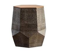 BASXDRFXZ Tables Basses Table d'appoint d'angle en Fer forgé for canapé rétro, Meuble créatif de Salon, Petite et Ronde