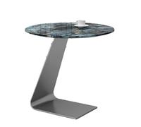 BASXDRFXZ Tables Basses Table d'appoint d'angle Pieds de en Acier Inoxydable d'étagère Support Basse Dalle Roche