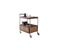 BASXDRFXZ Tables Basses Table d'appoint de canapé, Petit Chariot, Support Rangement for Salon, d'angle rétro Mobile