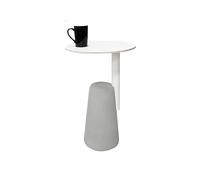 BASXDRFXZ Tables Basses Table d'appoint Nordique Simple sur Pied, Petite Basse de ménage, Chevet, d'angle Balcon(White)