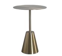 BASXDRFXZ Tables Basses Table en Acier Inoxydable, Moderne et Simple, for Magasin de thé au Lait, café, d'appoint Loisirs, Petite Ronde(S)