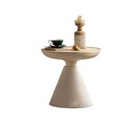 BASXDRFXZ Tables Basses Wabi-sabi Style rétro canapé Table d'appoint d'angle B & hôtel café Fer Petite à thé Chambre Balcon Petit(White)