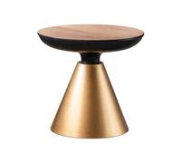 BASXDRFXZ Tables Basses Wabi-sabi Style rétro canapé Table d'appoint d'angle B & hôtel café Fer Petite à thé Chambre Balcon Petit(Gold)