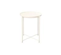 BASXDRFXZ Tables D'appoint Petite Table Basse Metal de Mode Moderne Petite canapé Ardente Salon Chambre Meubles Bureau(White)