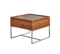 BASXDRFXZ Tables D'appoint Table Basse multifonctionnelle à Quatre Voies, en Bois de Cerisier, for Petit Appartement, Salon, Rangement(B)