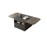 BASXDRFXZ Tables D'appoint Table Basse Pliante Moderne Salon Chambre à thé Tea Bureau de Rangement Multifonctionnel Bureau (avec tiroirs)