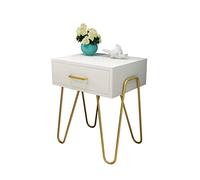 BASXDRFXZ Tables D'appoint Table de Chevet Minimaliste Moderne Creative Golden Fashion Cabinet Chambre Minimaliste Storage