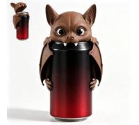 Bat Cover De Boîte À Canette, Couvercle Boisson Avec Tête De Chauve-Souris | Couvercle Entre Deux Gorgées : Se pose sur l’ouverture de la canette quand vous ne buvez pas.