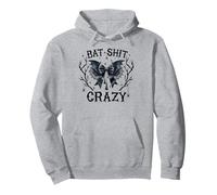 Bat Crazy, Spooky Season, Halloween, Design Amusant d'ailes de Chauve-Souris Sweat à Capuche