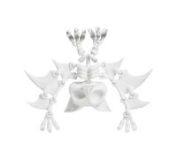 Bat Decor, Skeleton Bat Model, Realistic 3d Printed Statue, Lightweight Design, Weather Resistant Finish, Medium Size for Indoor Wall Display, Outdoor Garden, Yard, Halloween Party Decoration