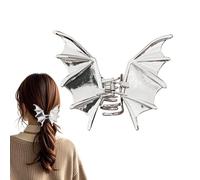 Bat Hair Clip, Gothic Wing Jaw Clamp, 4.13x3.15in Non Slip Claw Clip, Lightweight Secure Grip, Spooky Halloween Design for Women, Cosplay, Holiday Parties, Masquerade, Themed Events