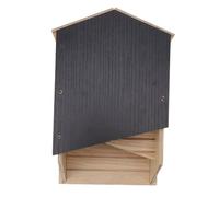 Bat House Kit de maison à double chambre en bois avec protection contre le vent pour chauve-souris pour jardin, extérieur, terrasse, bois composite 14,5 x 22,7 x 9 cm