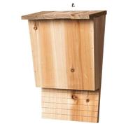 Bat Houses - Outdoor Wooden Weather-Resistant Bat Box | Duals Chamber Bats Shelter for Natural Pested & Fly Control, Eco-Friendly Nesting Habitat for Backyard, Garden & Porch Trees