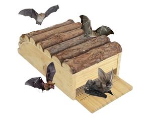 Bat Houses | Wooden Weatherproof Large Shelter | Compact Bats Box House for Yard | for Garden Yard Pathway Farm Patio Tree Post Park Barn Nature Trail Vineyard Orchard