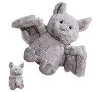 Bat Plush, Stuffed Doll Toy, 9.5 Inch Plush Toy, Realistic Bat Plush, Soft Hugging Plush, Plushie Doll Throw Pillow, Halloween Stuffed Animal, Cute Bat Plush Toy, Animal Plush Pillow, Halloween Decora