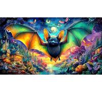 Bat Puzzle 1000 pièces Papier recyclé Extremement Difficile Jeu Stimulant pour Femmes et Hommes à des Fins de Relaxation 38x52/1000 pièces