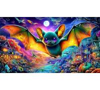 Bat Puzzle 1000 pièces Papier recyclé Extremement Difficile Jeu Stimulant pour Femmes et Hommes à des Fins de Relaxation 38x52/1000 pièces