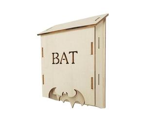 Bat Refuge - Winged Shelter, Cedar Nesting Chamber Eco Mounting Kit, Garden Roost Habitat Predator Control Frame | Home Backyard Balance, Agricultural Orchard Defense Sustainable Practice