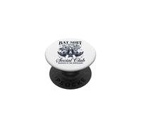 Bat Shit Crazy Social Club Madness in The Moonlight Bat PopSockets PopGrip Adhésif