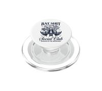 Bat Shit Crazy Social Club Madness in The Moonlight Bat PopSockets PopGrip pour MagSafe